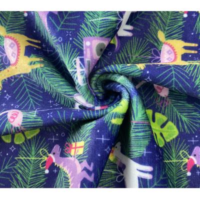 China High Quality Printed Stretch Polyester Spandex Brave Man Velvet Fabric For Clothes for sale