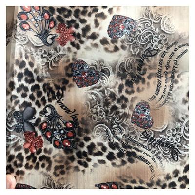 China Suit Shrink-Resistant Scratching Digital Printed Jersey Taffeta Fabric For Garment And Dress for sale