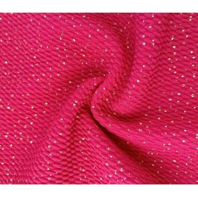 China Popular Stretch Style Polyester Spandex Shimmer Ball Fabric For Dress for sale