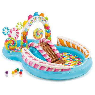 China Intex 57149 Candyland Inflatable Park Pool 40.6*15.2*47.6 Family Figure-Eight Version Swimming Pool for sale