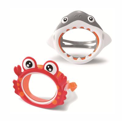 China Universal INTEX 55915 3-8 Years Old Animal Face Masks Fun Shape 2 Designs Fun Breast Swimming Goggles for sale