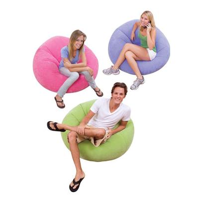 China Intex Foldable 68569 Comfortable And Soft Inflatable Sofa Bean Bag Chair 3 Color Air Sofa for sale