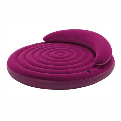 China Intex 68881 Round Shape Foldable Inflatable Air Sofa Bed for sale