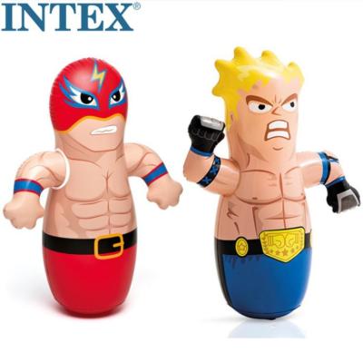 China INTEX 44672 gift toy with punch bags inflatable three-dimensional water rocker toyBoxer rocker for sale