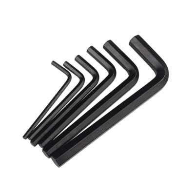 China High Hardness Carbon Steel Allen Key Wrench Black Maintenance Hand Tool Unrated for sale