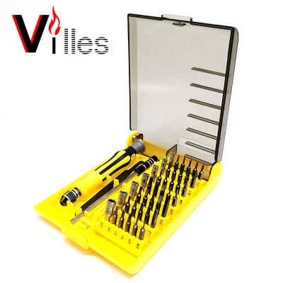 China Plastic 45 in 1 Alloy Steel Mobile Phone Maintenance Tool Kit Screwdriver Combination Multiple Set for sale