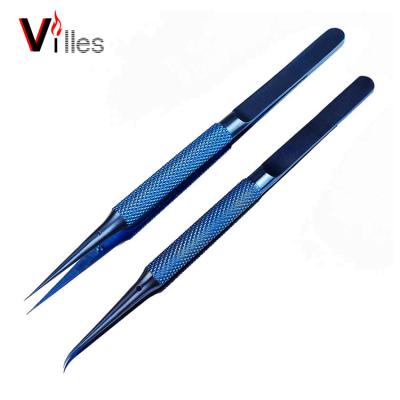 China High Quality Titanium Alloy Hard l Edge Precision Fingerprint Fly Line 0.15mm Picker Tweezers For Small Precision Components for sale