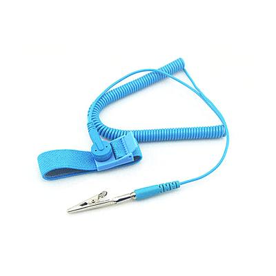 China New Arrival Reusable Anti Wristband Wristband Strap Reusable Construction ESD Adjustable Static Electrostatic Cable Strap Hand With Ground Wire Blue for sale