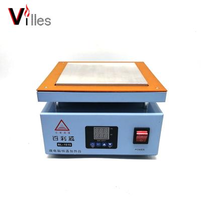 China Heater Parts 150*150mm Power BLW-1515 400W Digital Display Temperature Control Heating Platform, Heating Plate Station, Preheater for sale