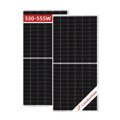 China Canadian Solar Hot Sale HiKu6 CS6W 530w 535w 540w 545w 550w Tier 1 Brand Solar Half Cut 555w Solar Panels In Stock 182mmx182mm for sale