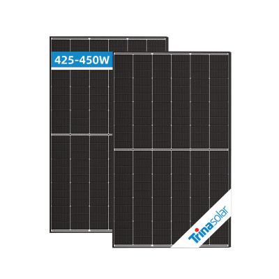 China Monomonocrystalline Solar Panels 425W 430W 435W 440W 445W 450W Trina Solar Panel 210mmx182mm Half Cell N-Type Photovoltaic Panel for sale