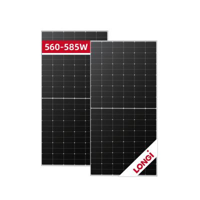 China New Longi Solar Panel HIMO6 Half Cell Mono Solar Module 560W 565W 570W 575W 580W 585W Solar Panel 182mmx182mm for sale