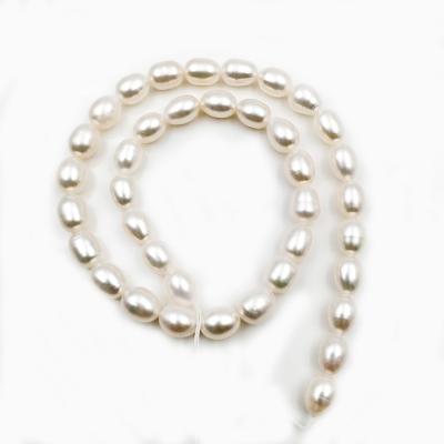 China High Quality Natural Freshwater Pearl 5A Pearl Rice Shape Approx 8MM Freshwater Beads Loose Bead Strands For Jewelry Diy Bracelet Necklace Set for sale