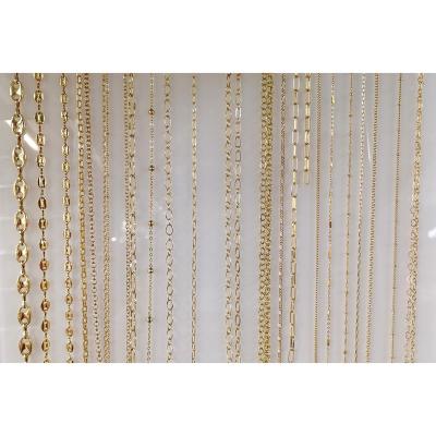 China Natural Gemstone Factory Price Variety High Quality Styles Plated Gold Chains 925 Sterling Silver Chain For Necklace Jewelry Making DIY for sale