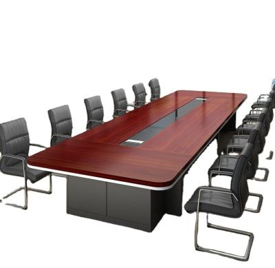 China Large Convertible Meeting Room Industrial Design Fancy Oval-Shape 10 Person Modern Office Conference Table for sale