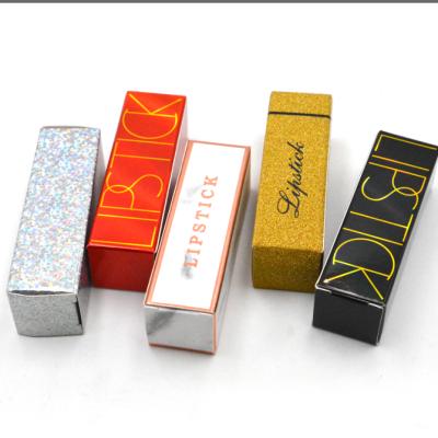 China Recycled Materials Wholesaler Hot Foil Cosmetics Printed Logo Lipstick Box Sleeve Match Lipliner Case Gift Box Custom Beauty Product Packaging for sale