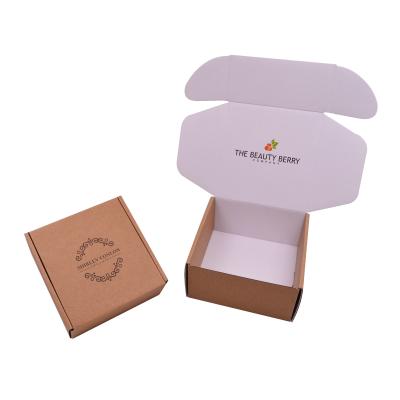 China Recycled Materials Wholesale Kraft Paper Monthly Subscription Announcement Corrugated Box Cardboard Box Paper Custom Printed For Garment Food Snacks Skin Care for sale