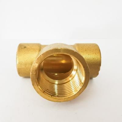 China DZR Brass Tee With Internal Brass Thread DZR Fittings for sale