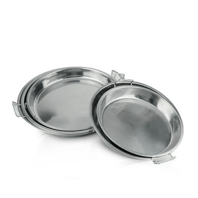 China Wholesale Thali Viable Dinnerware Dish Dinnerware For Round Metal Dish Indian Dinner for sale