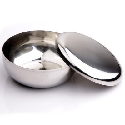 China Sustainable Single Wall Japanese Korean Stainless Steel Rice Bowl Pop Thermos Food Bowl With Lip for sale