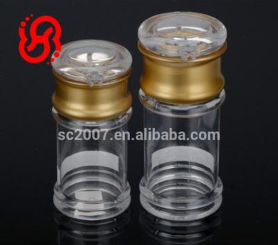 China Stocked Salad Dressing Seasoning Boxes Acrylic Seasoning Jars With Transparent Lid Spice Bottle for sale