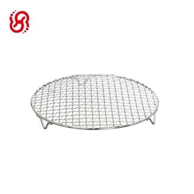 China Universal Stainless Steel Viable Cross Wire Around Steaming Cooling BBQ Racks/Grill Pan Grate /Carbon Cooking Net for sale