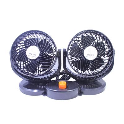 China Large trucks Limited Time Offer 360 Degrees Rotatable Cooling Dual Rear Seat Double Fan For Car for sale