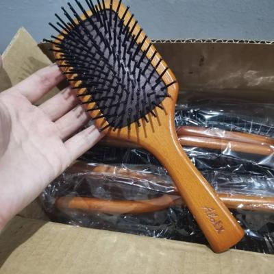 China Home Luxury High Quality Hair Brush Comb Custom Logo Wooden Hair Comb Air Cushion for sale