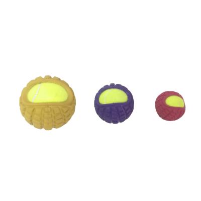 China Low Price Latex Viable Dog Toy Low Price Tennis Pet Toys Rubber Ball Toy for sale