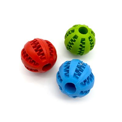 China Viable Factory Wholesale Natural Pet Chew Toy Treat Dog Toy Rubber Indestructible Soft Ball for sale