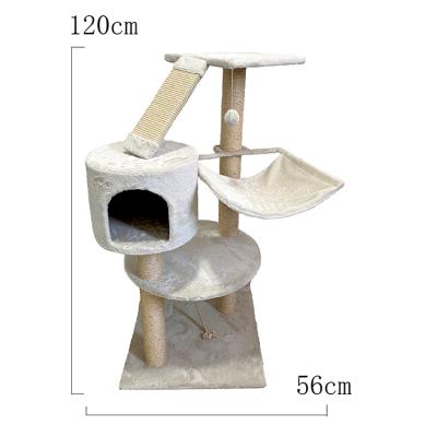 China Viable Manufacture Cat Condo Modern Solid Wood Luxury Luxuary Outdoor Cat Tree from China for sale