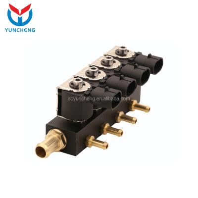 China YCI03011 OEM Lpg 4Cyl Injector Aluminum Rail for sale