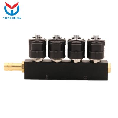 China Hot selling 2ohm 3ohm cng lpg injector aluminum rail for sale