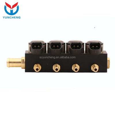 China YCI04002 Car Fuel Gas Conversion Lpg Fuel Injector Aluminum Rail for sale