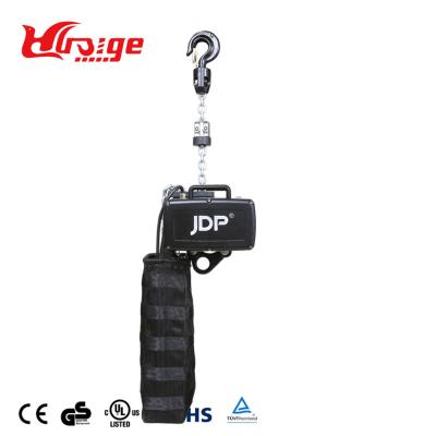 China Hotels Electric Chain Stage Hoist 380V 1ton Single Brake 4M/min for sale