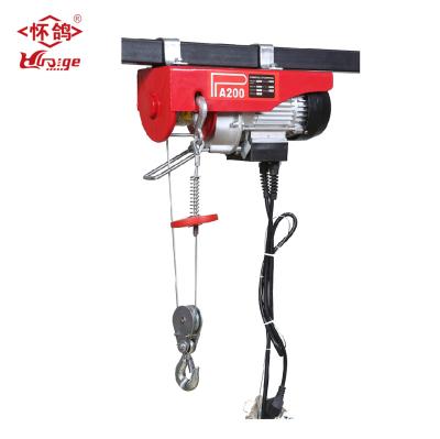 China Hotels Mini Lift Cranes CE Certified Mini Electric Hoist 100kg With Remote Control for sale