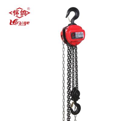 China Chain Block 2 Ton Chain Block Manual Hand Hoist Industrial-grade Construction Hoist Steel Lift with 2 Hooks for sale