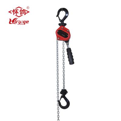 China Manual Chain Block Lever Hoist Hoist 1/4 TON G80 Ratchet Lever Chain Hoist With Hook 3M Lift Mini Chain Come Along for sale