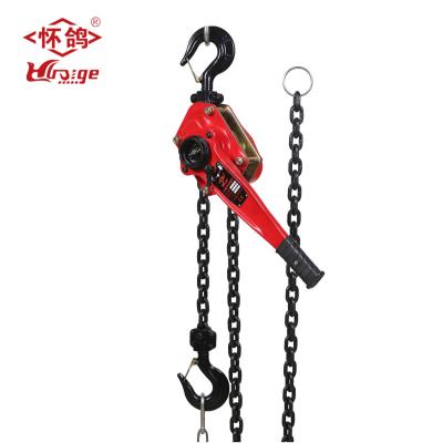 China Manual Chain Block Lever Hoist Hoist 1 TON G80 Ratchet Lever Chain Hoist With Hook 3M Lift Chain Come Along for sale