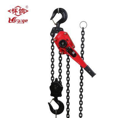 China Manual Chain Block Lever Hoist 1.5 TON G80 Ratchet Lever Lifting Chain Hoist With Hook 3M Lift Chain Come Along for sale