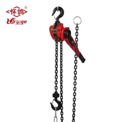 China Lifting Chain Block CE GS Certified Lever Hoist 3 Ton G80 Ratchet Chain Chain Come With 2 Hooks for sale