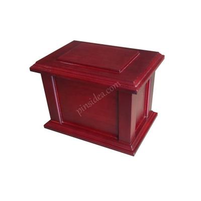 China Viable Cheap Funeral Cremation Supplies Wholesale, Factory Customized Adult Solid Wood Human Casket Urn Urn for sale