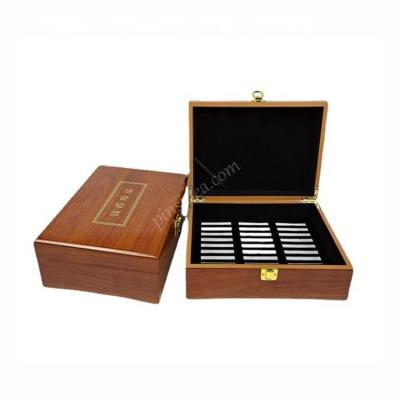 China Event Commemorative Souvenir Conference Medal Multi Slot Gold Coin Silver Coin Coin Display Packaging Gift Box Solid Wood for sale