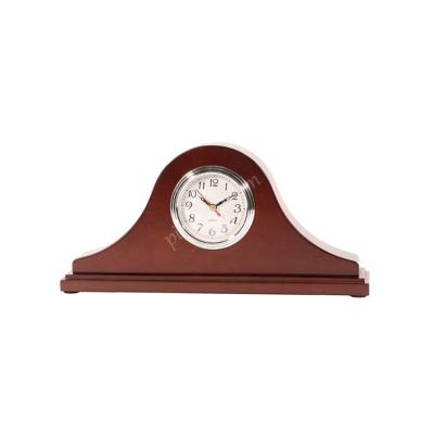 China Antique style household clock quartz clock traditional wooden electronic clock indicator turntable for sale