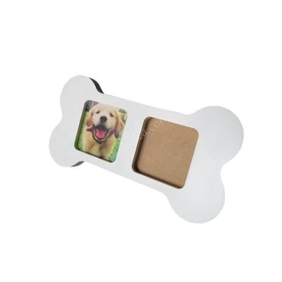 China Traditional Solid Wood Memorial Pet Dog Cat Photo Frame, Pet Paw Print with Plasticine for sale