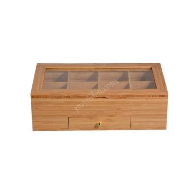 China Freshness Storage Wholesale Bamboo Candy Box with Lid Compartment Gift Box for Tea, Candy-Home Decoration for Holiday for sale