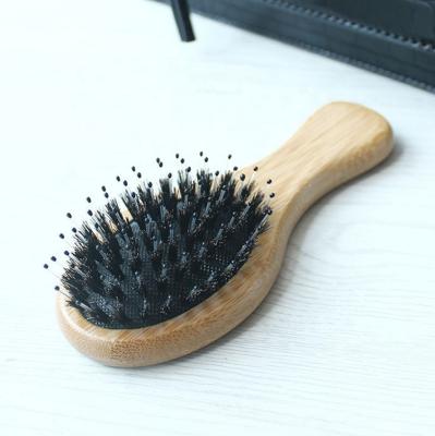 China Wholesale Waterproof In Promotion Gifts Current Customized Natural Bamboo Bristle Air Cushion Beech Wood Handle Bristle Hair Care Brush for sale