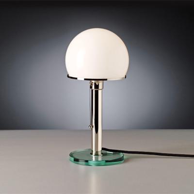 China Bauhaus H36CM Press Wagenfeld Bedside Table Head Lamp Nordic Modern Minimalist Danish Glass Mushroom Table Lamp Dimmable for sale