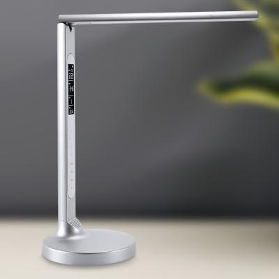 China Wholesale Rotations And Touch Dimmable 360 ​​Degree Portable Rechargeable Smart USB Led Foldable Desk Lamp With Clock European for sale