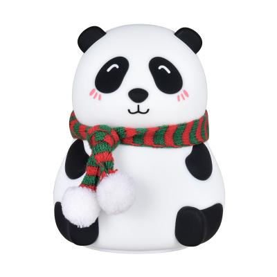 China Safety And Health Material Safety And Health Small Panda LED Portable Fill White Decorative Light Cute Light Modern White Night Light for sale